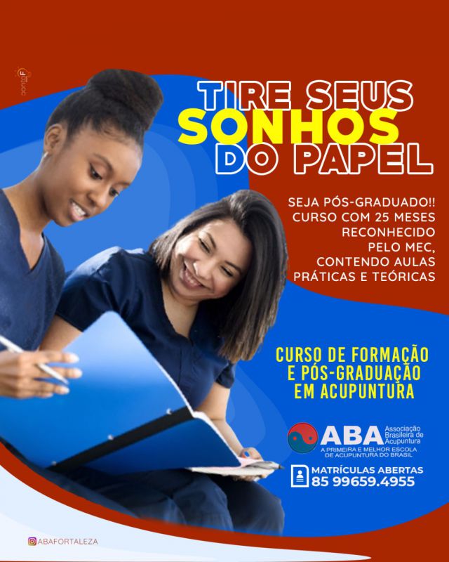 Curso de Formaao  e Pos Graduaao  em Acupuntura  Turma 28  Fortaleza -ce -  Associacao Brasileira de Acupuntura - Aba