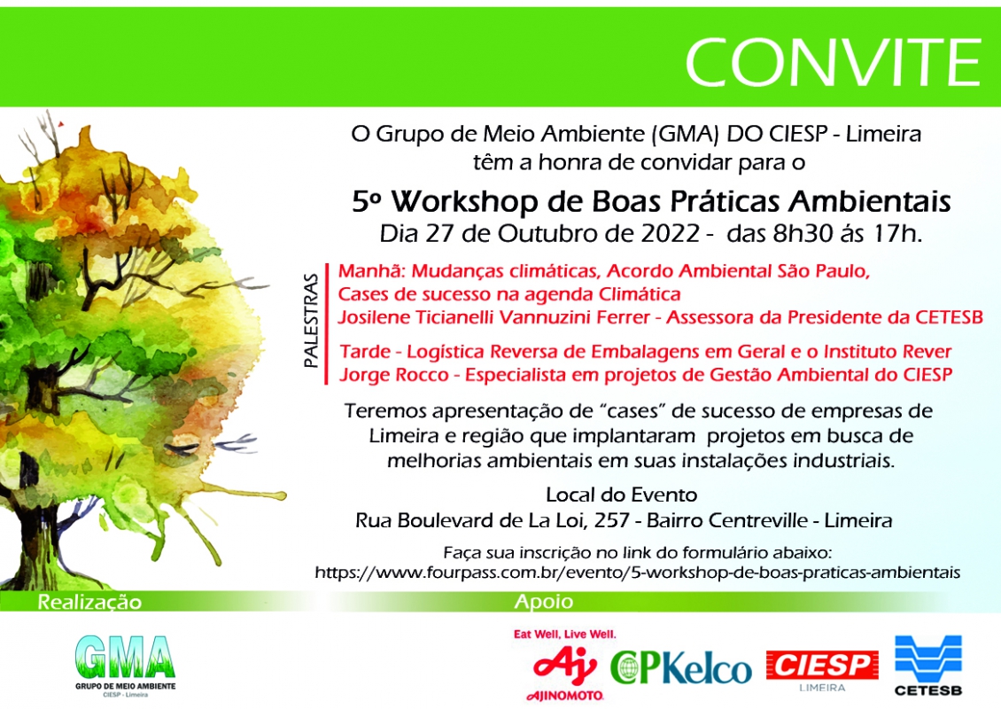 5 WORKSHOP DE BOAS PRTICAS AMBIENTAIS - Gma