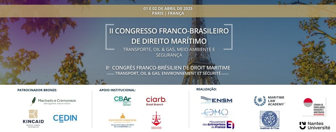 II Congresso Franco-brasileiro de Direito Martimo -  Camara de Conciliacao, Mediacao e Arbitragem Ciesp/fiesp